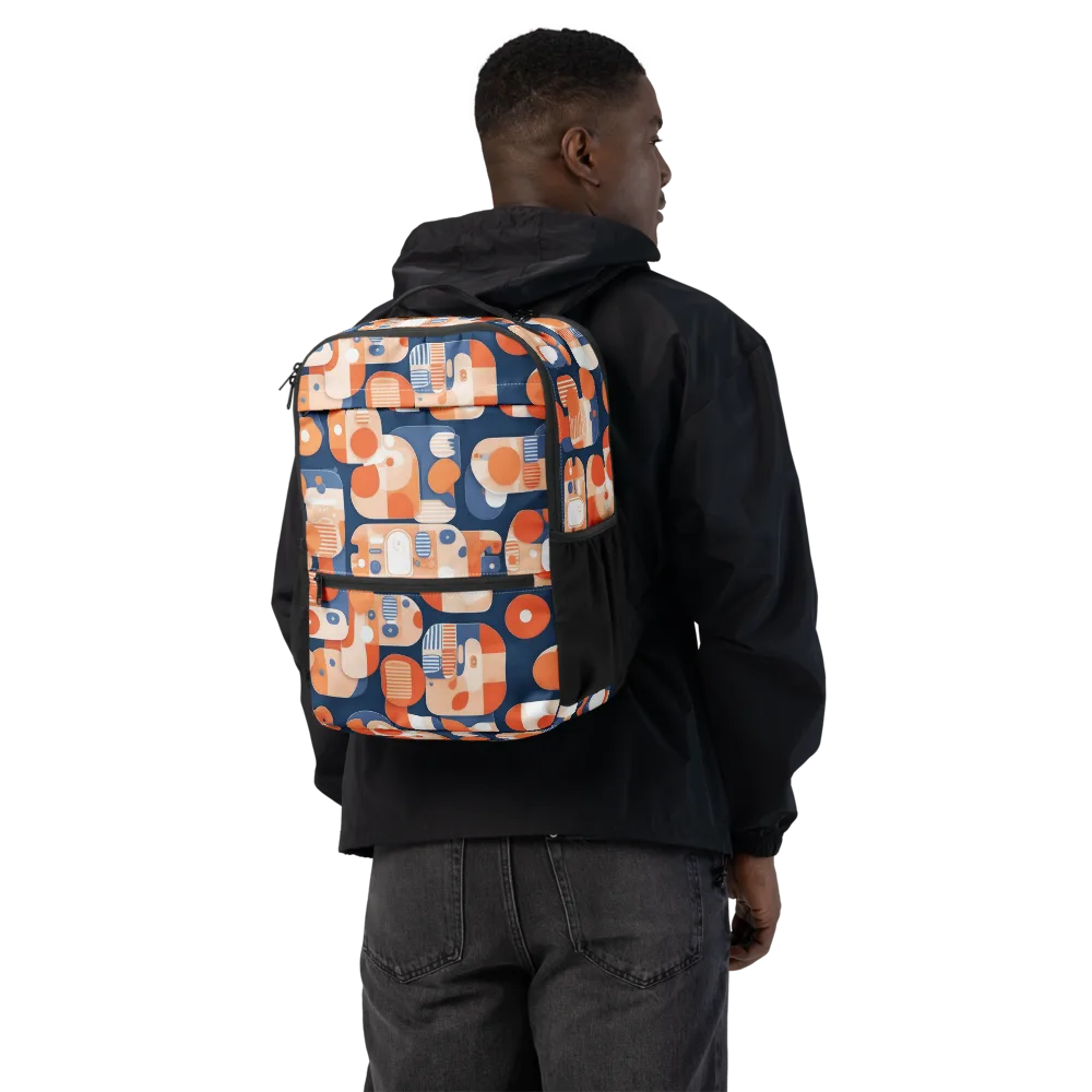 Modular Sunset on Utility Backpack — Back