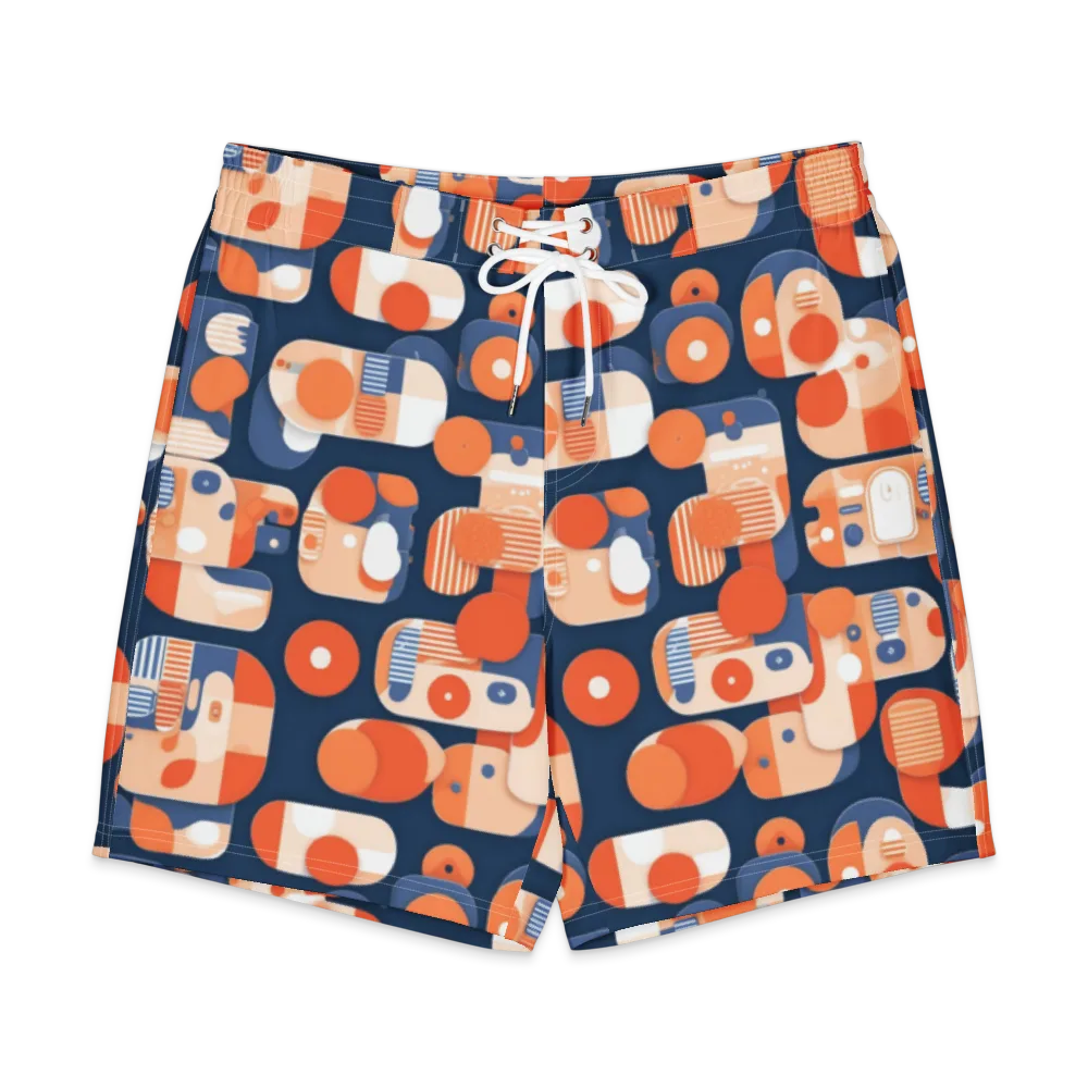 Modular Sunset on Men's Board Shorts — Front