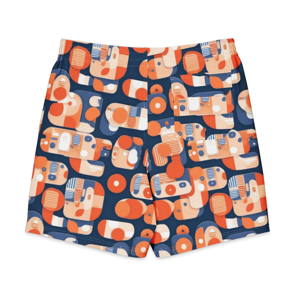 Modular Sunset on Men's Board Shorts — Back