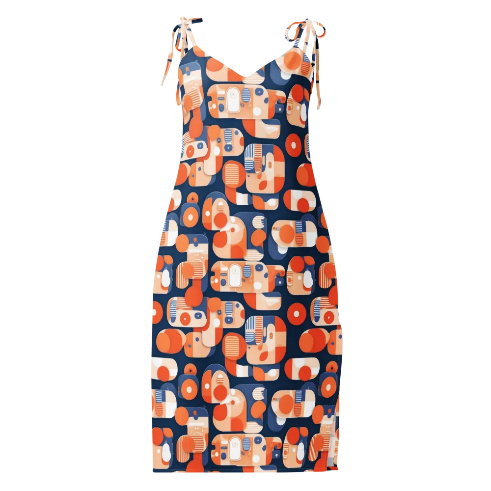Modular Sunset on Slip Dress — Front
