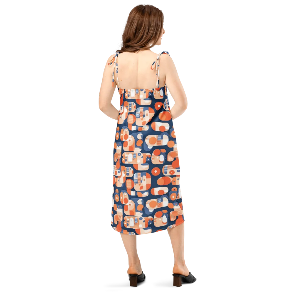 Modular Sunset on Slip Dress — Back