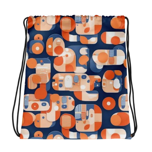 Modular Sunset on a Drawstring Bag
