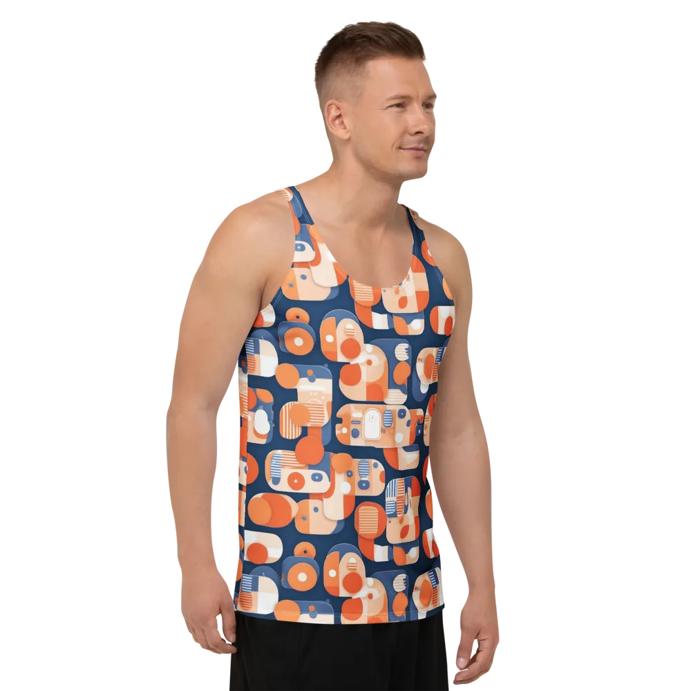 Modular Sunset on Men's Tank Top — Right Front
