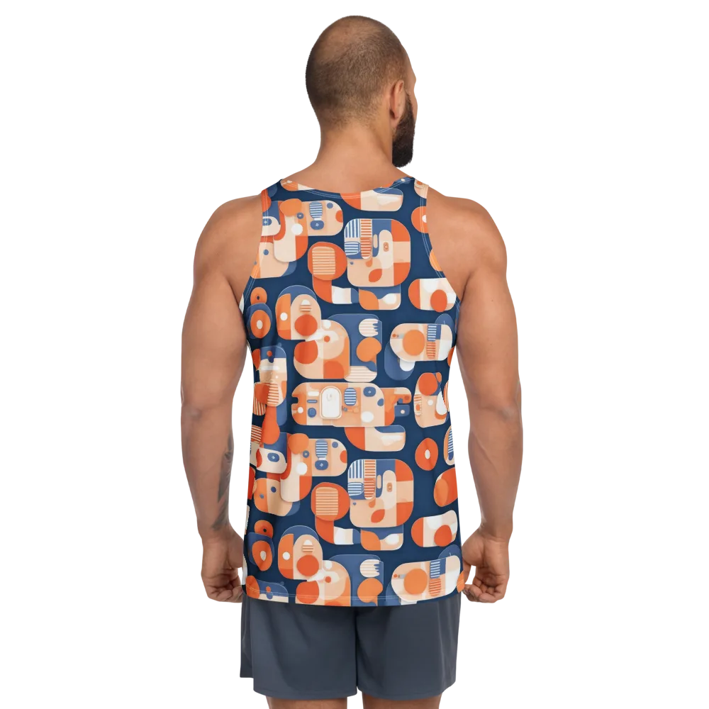 Modular Sunset on Men's Tank Top — Back