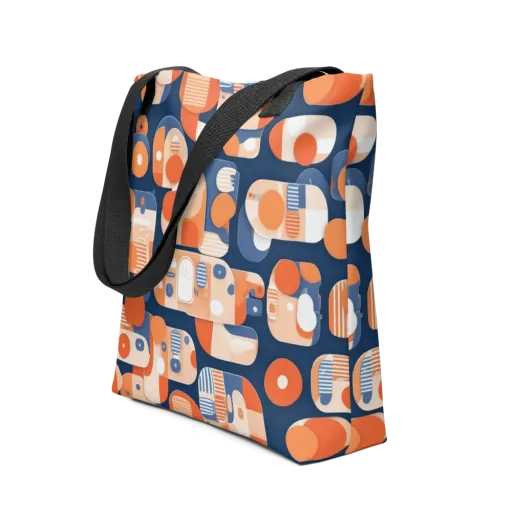 Modular Sunset on a Tote Bag