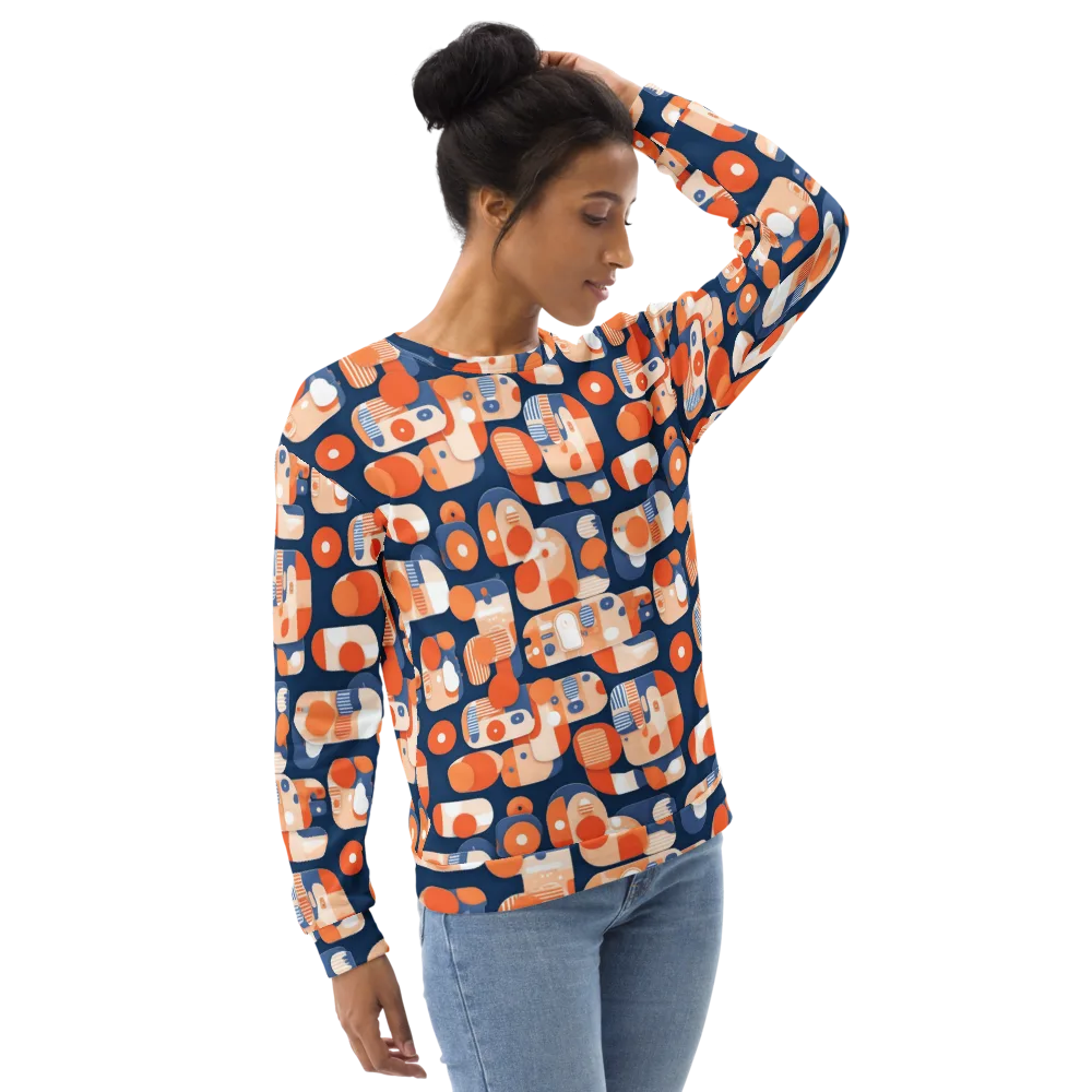 Modular Sunset on Sweatshirt — Right Front