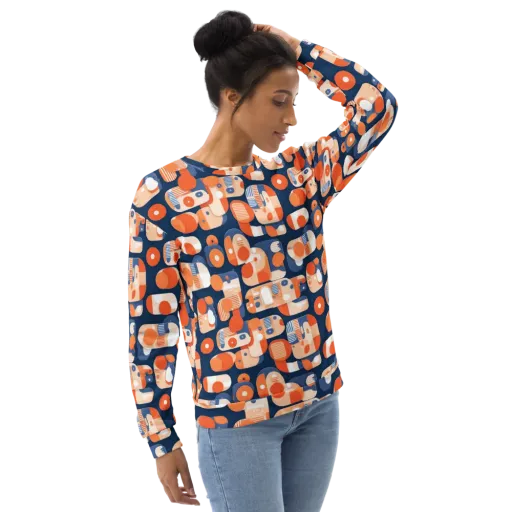 Modular Sunset on a Sweatshirt