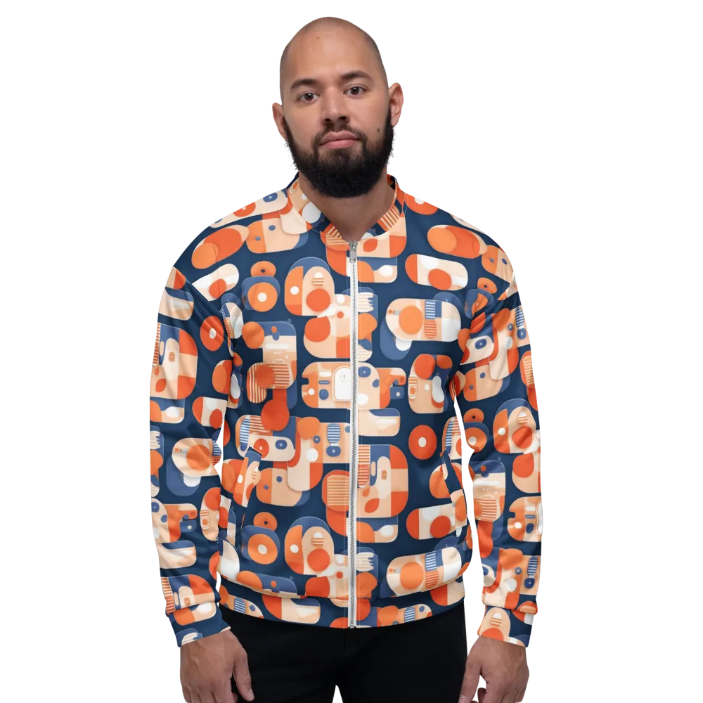 Modular Sunset on Bomber Jacket — Front