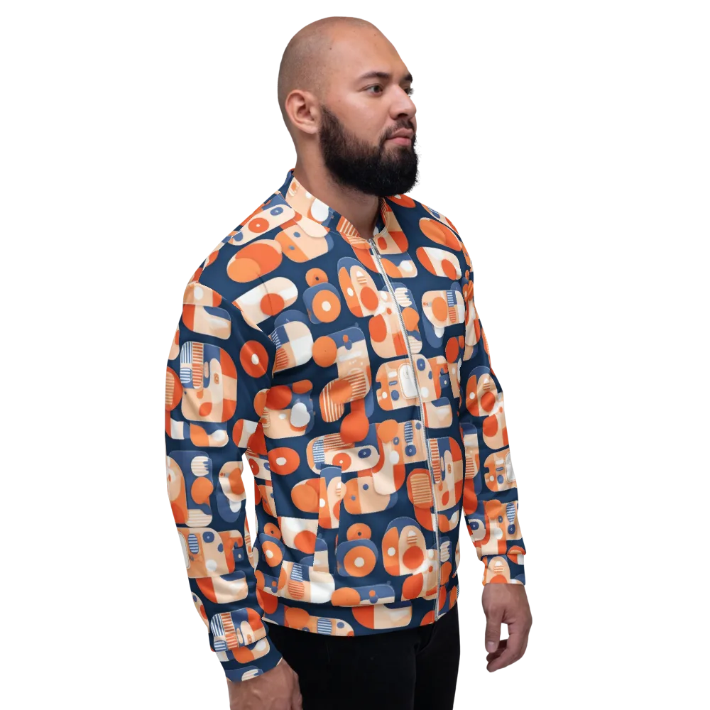 Modular Sunset on Bomber Jacket — Right