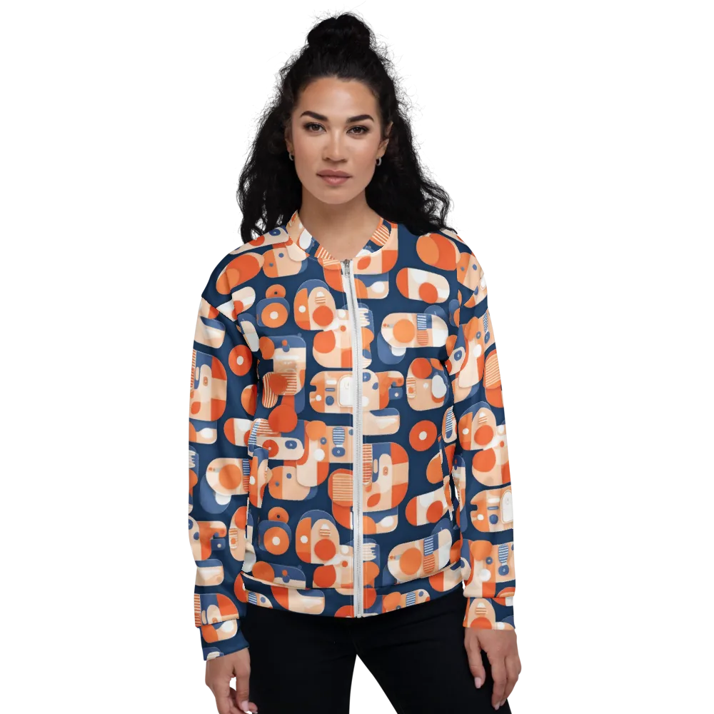 Modular Sunset on Bomber Jacket — Front