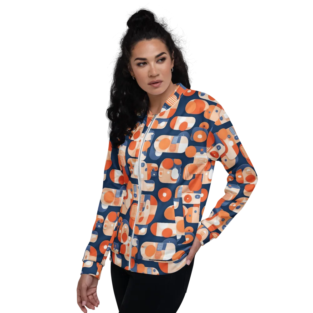 Modular Sunset on Bomber Jacket — Left
