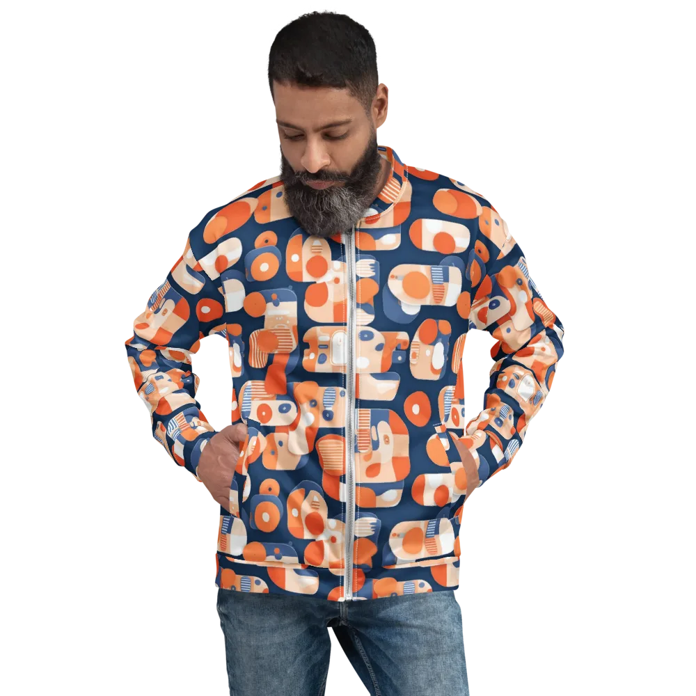 Modular Sunset on Bomber Jacket — Front