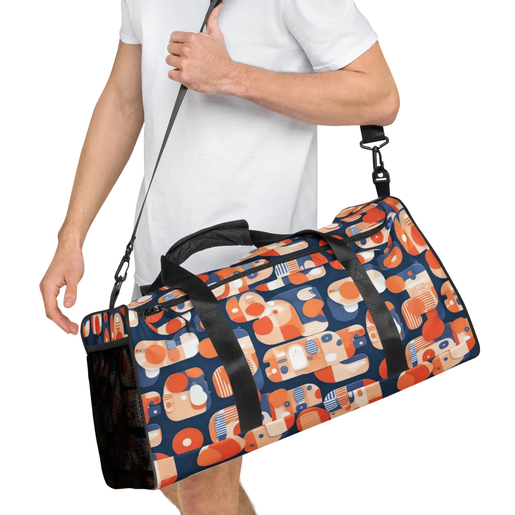 Modular Sunset on Duffle Bag — Right Front