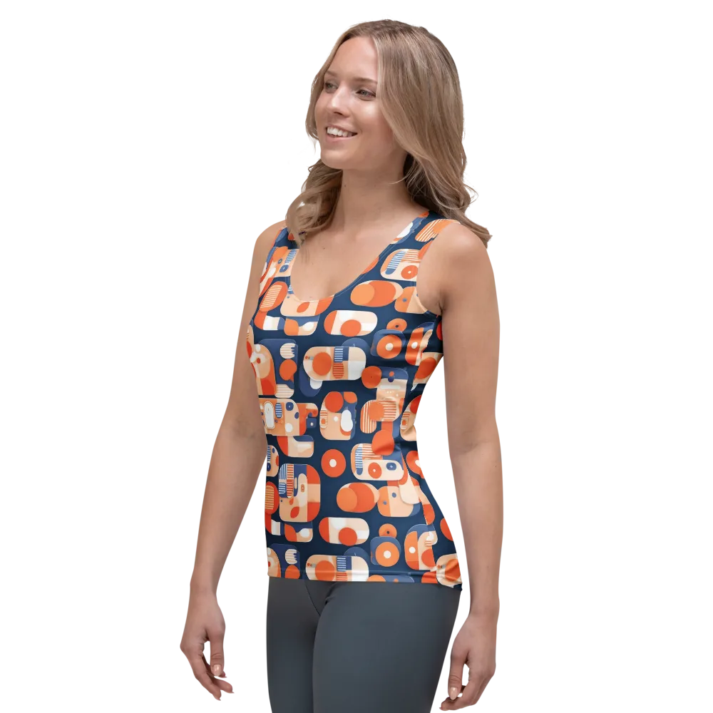Modular Sunset on Women's Tank Top — Left Front