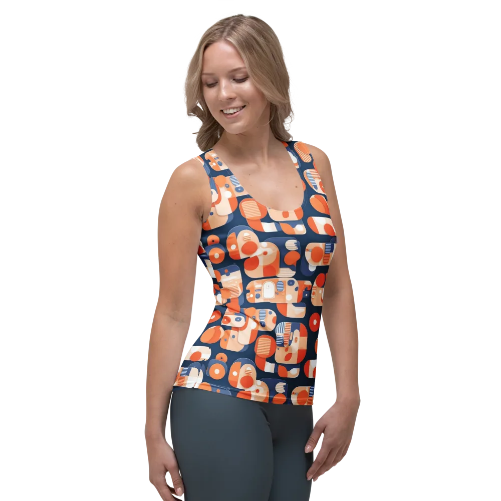 Modular Sunset on Women's Tank Top — Right Front