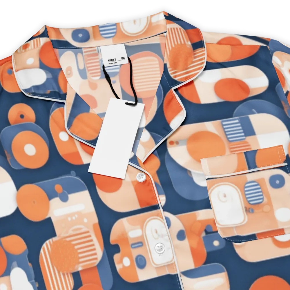Modular Sunset on Women's Short Sleeve Pajama Top — Product details