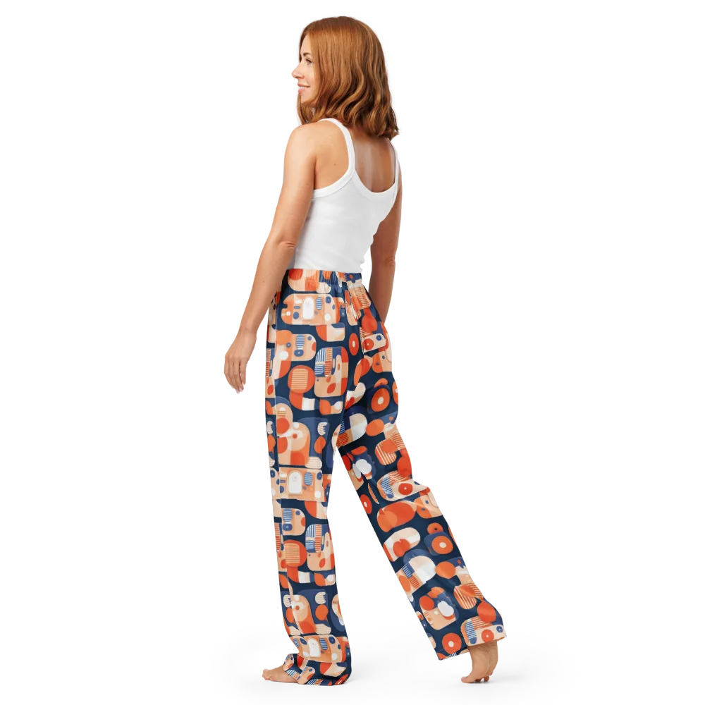 Modular Sunset on Women's Pajama Pants — Back