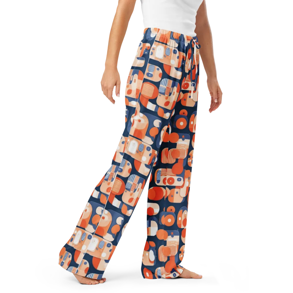 Modular Sunset on Women's Pajama Pants — Right Front