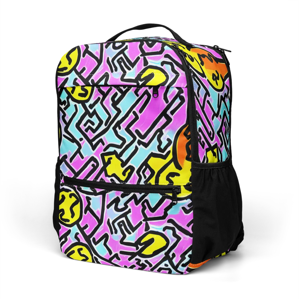 Punk Doodles on Utility Backpack — Left Front