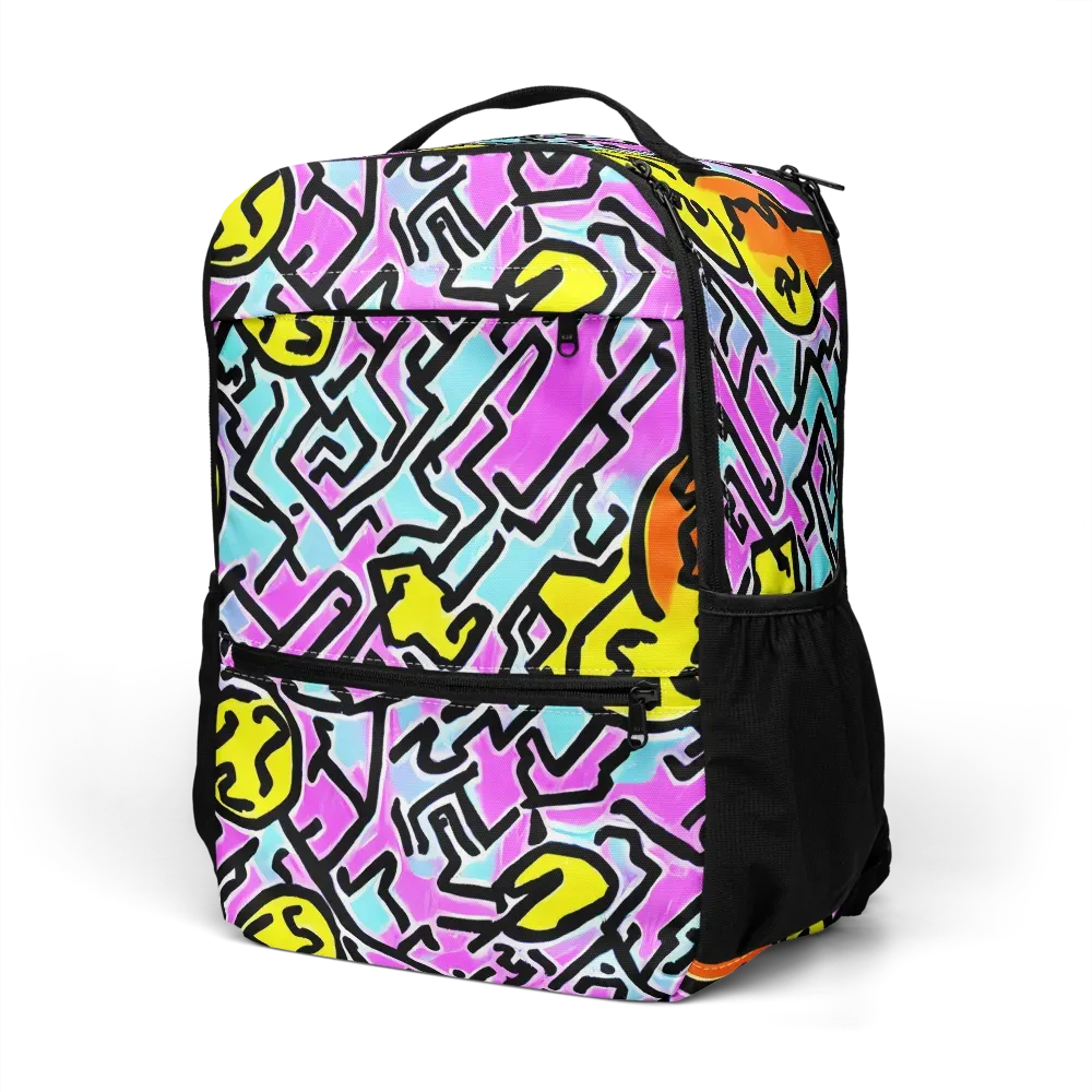Punk Doodles on Utility Backpack — Left Front