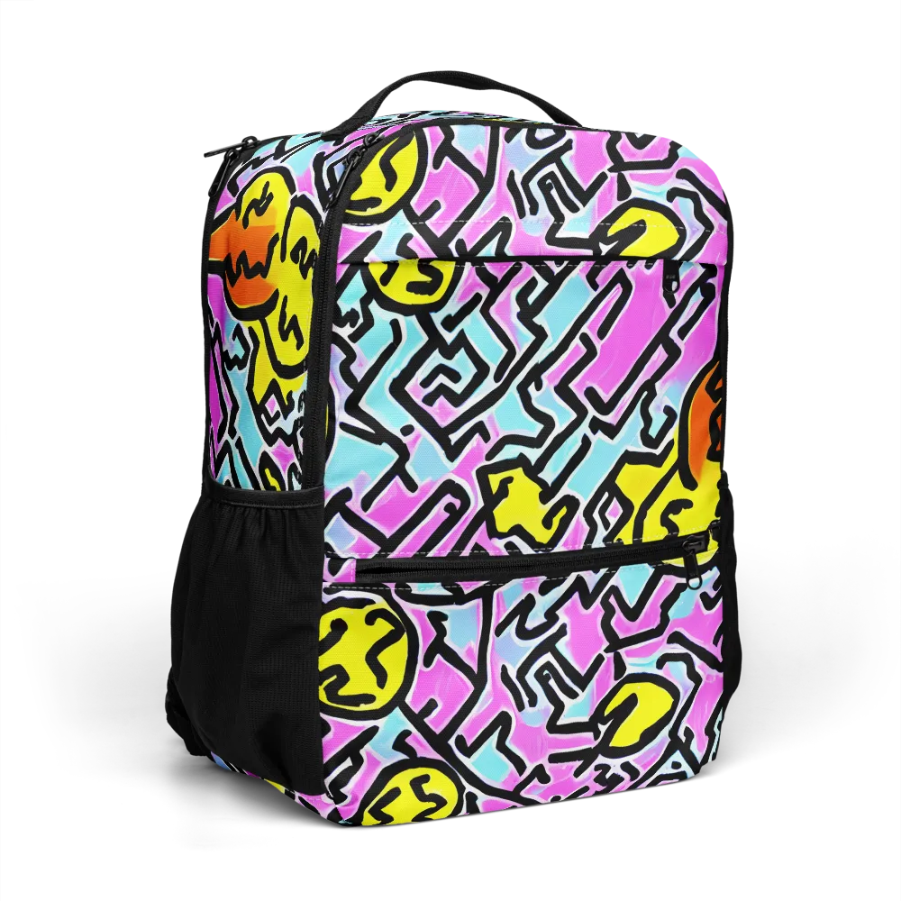 Punk Doodles on Utility Backpack — Right Front