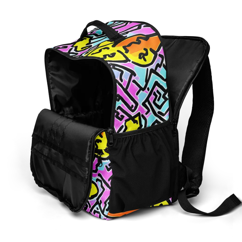 Punk Doodles on Utility Backpack — Product details 2