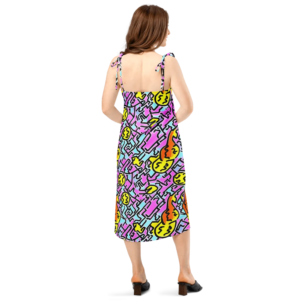 Punk Doodles on Slip Dress — Back