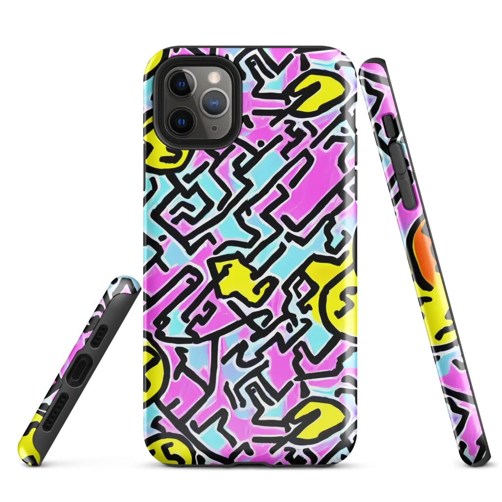 Punk Doodles on Tough Case for iPhone® — Front