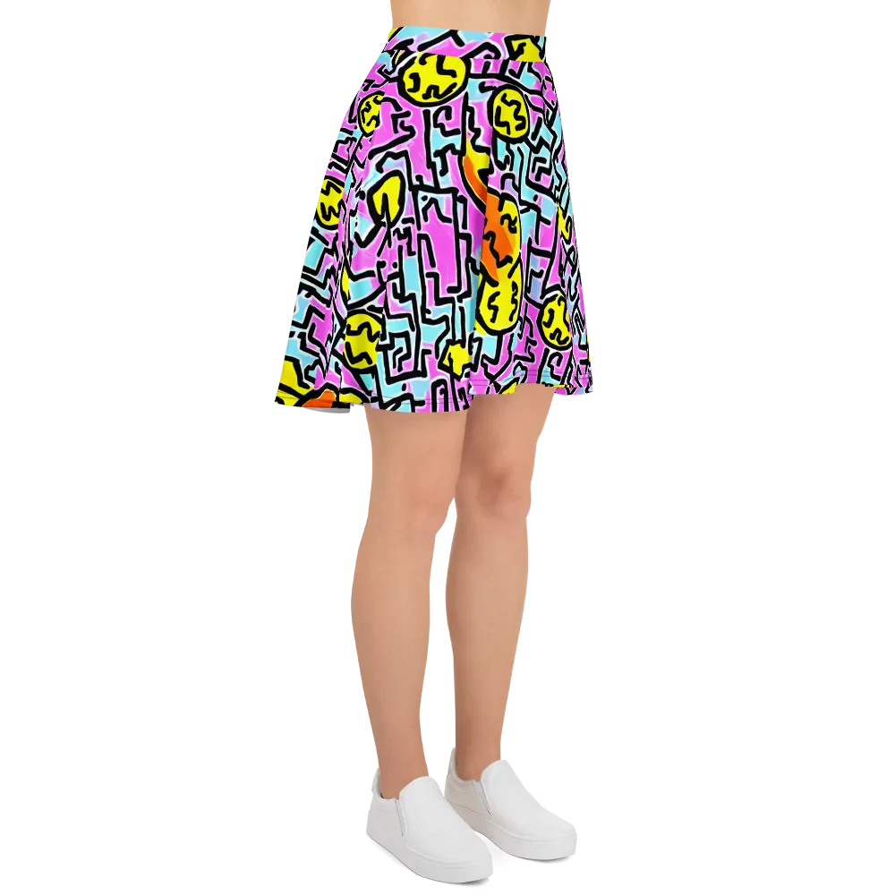Punk Doodles on Skater Skirt — Right