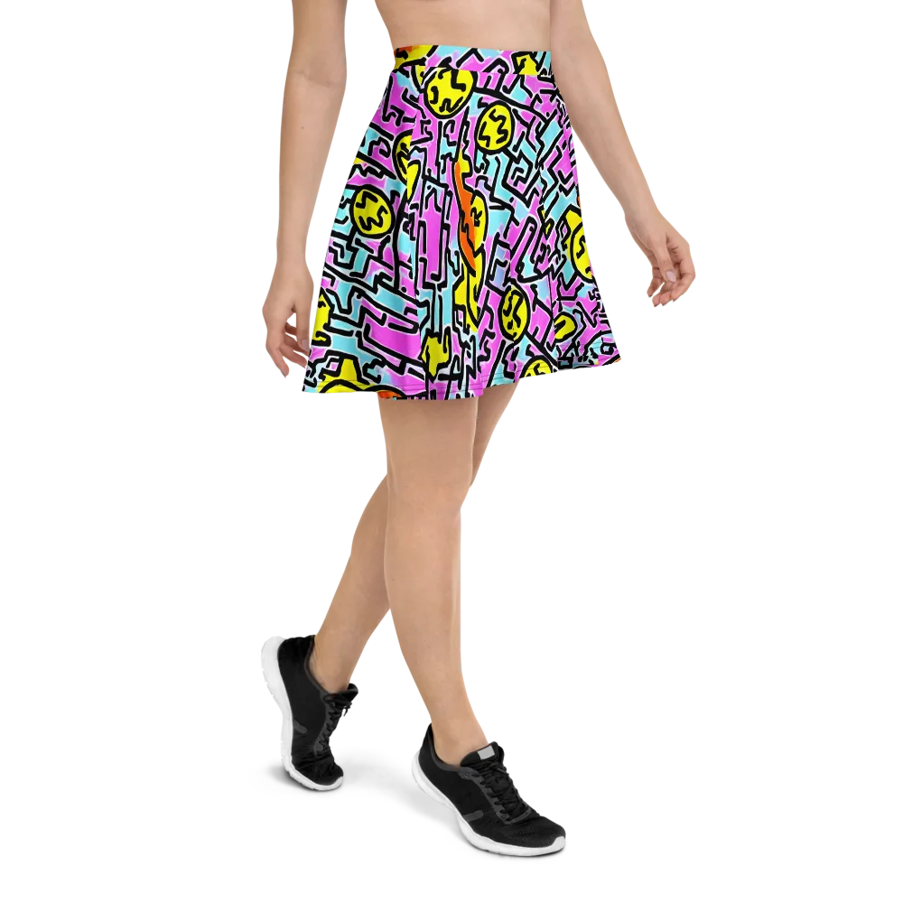 Punk Doodles on Skater Skirt — Right
