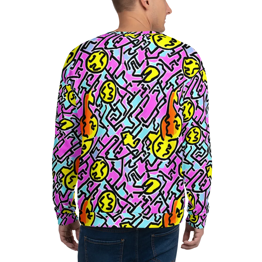 Punk Doodles on Sweatshirt — Back