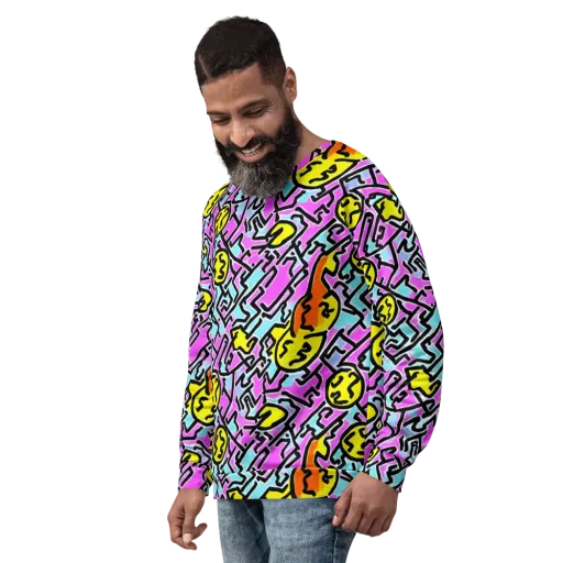 Punk Doodles on a Sweatshirt