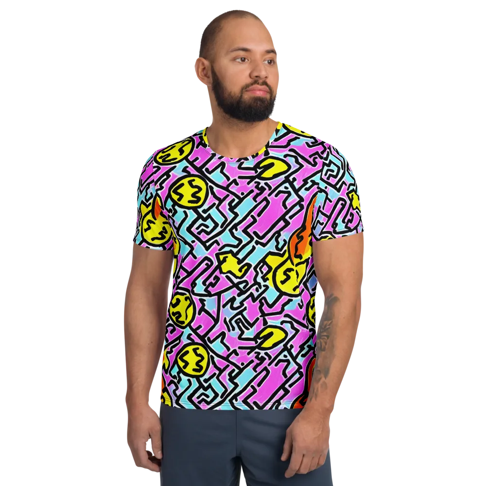 Punk Doodles on Men's Athletic T-Shirt — Front
