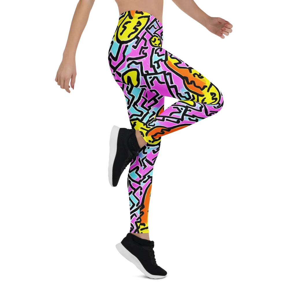 Punk Doodles on Leggings — Right