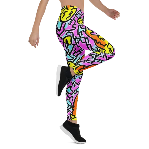 Punk Doodles on a Leggings