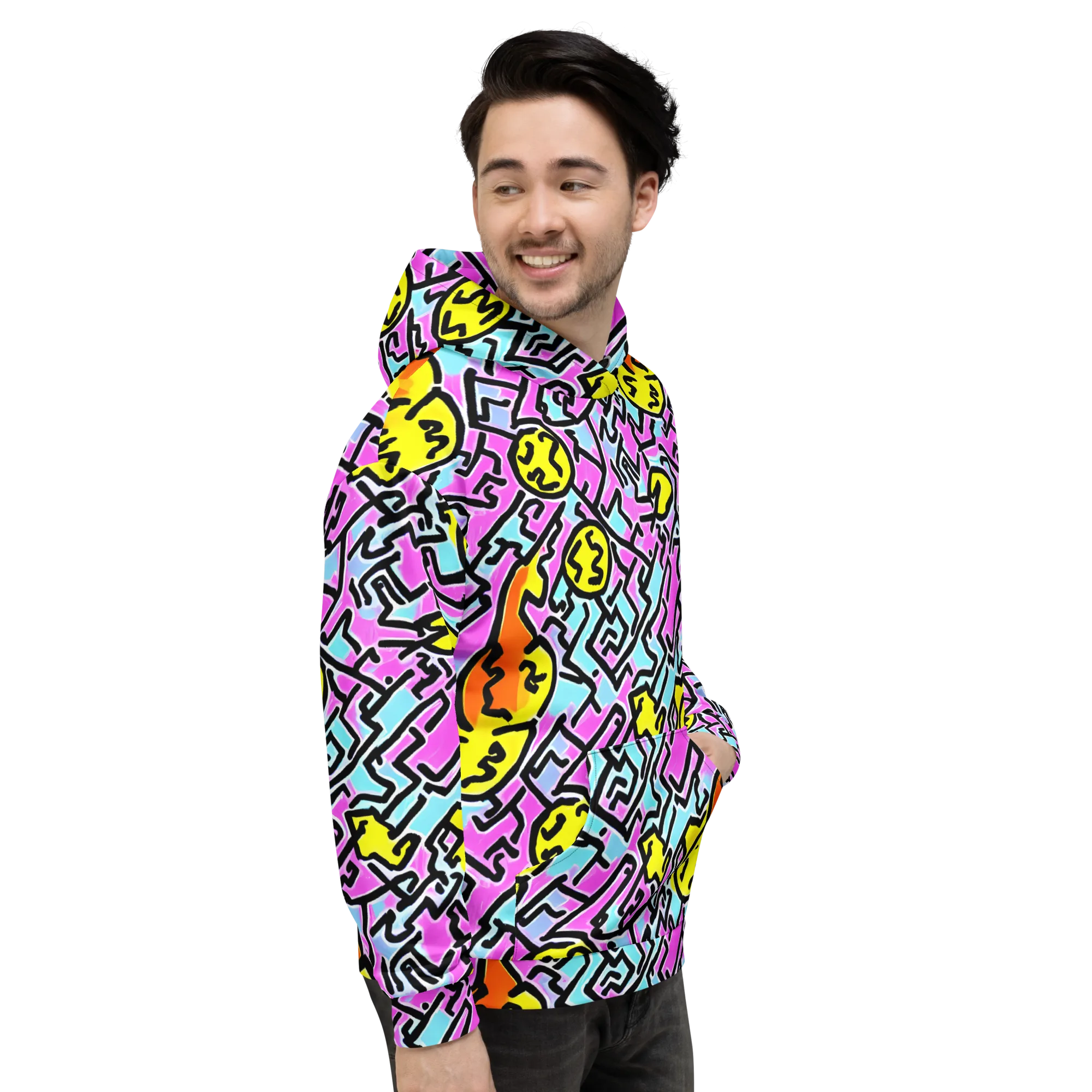 Punk Doodles on Hoodie — Right