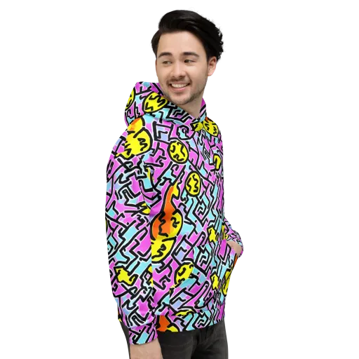 Punk Doodles on a Hoodie
