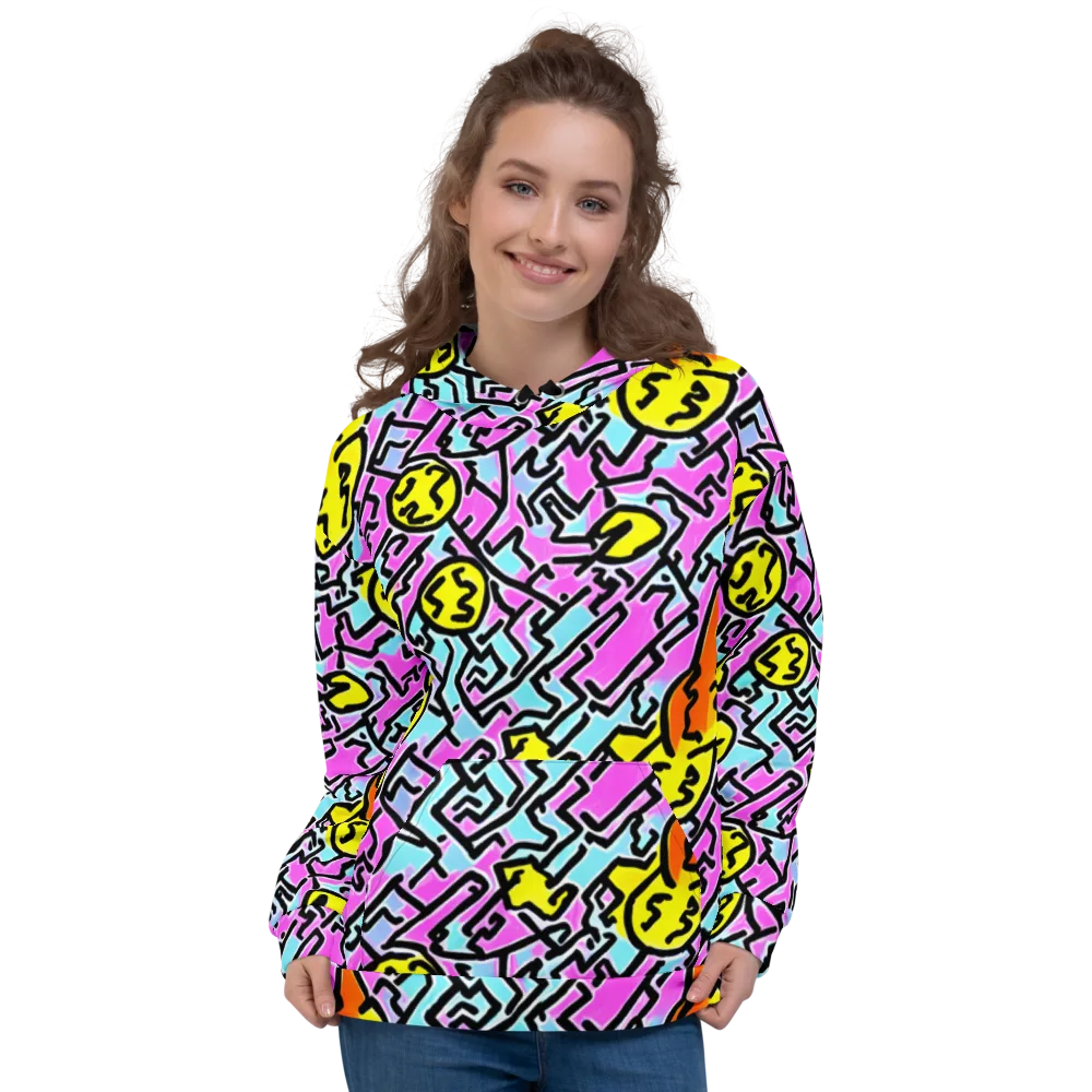 Punk Doodles on Hoodie — Front