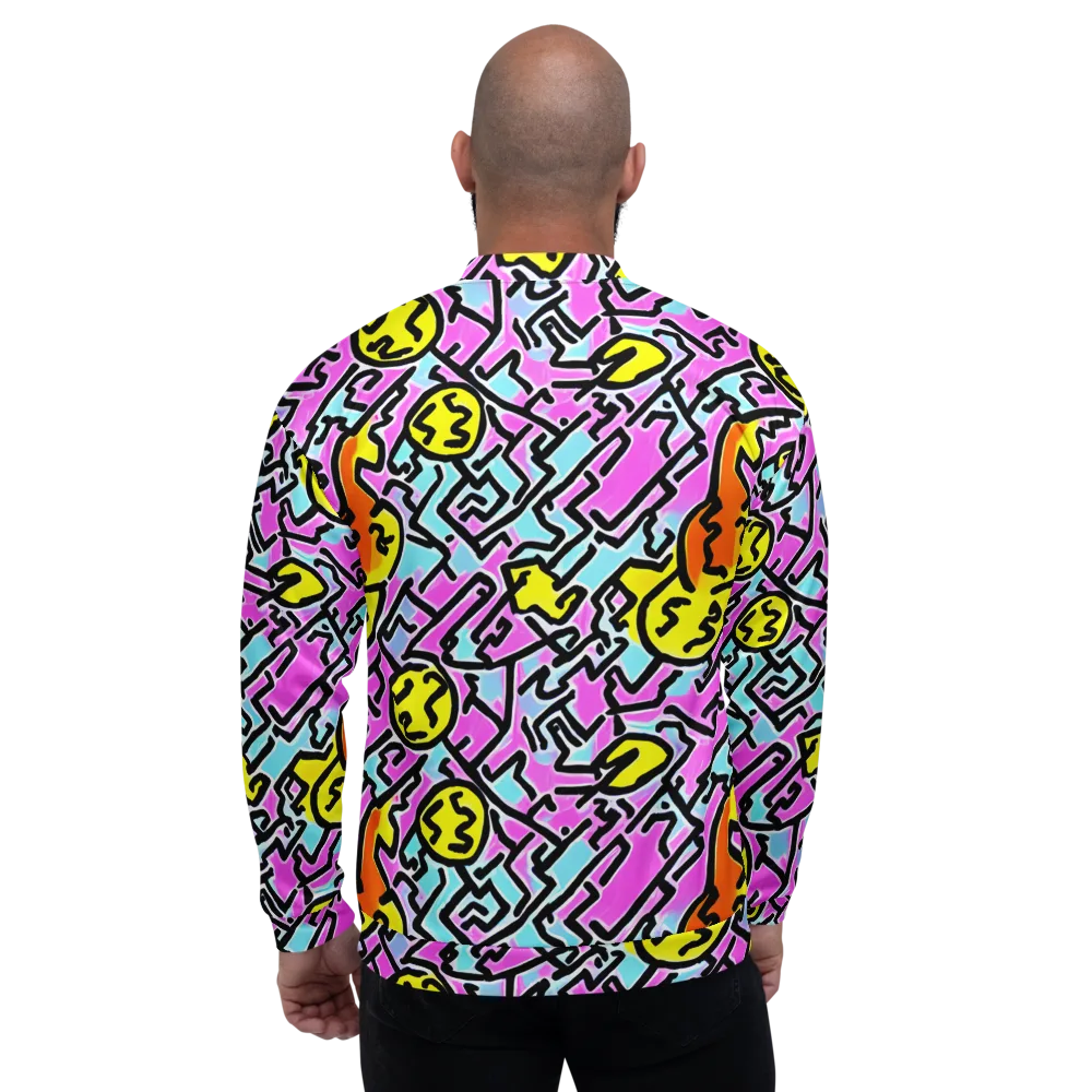 Punk Doodles on Bomber Jacket — Back