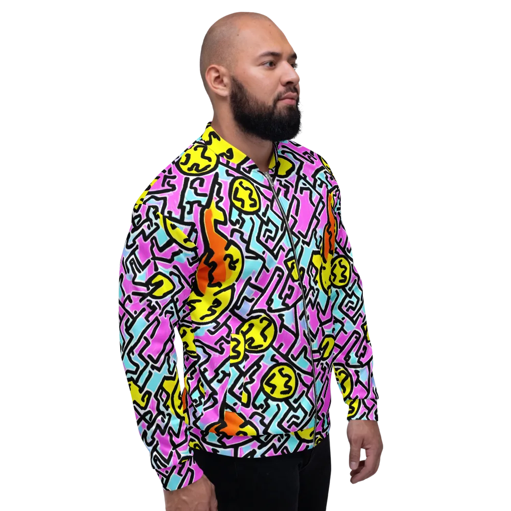 Punk Doodles on Bomber Jacket — Right