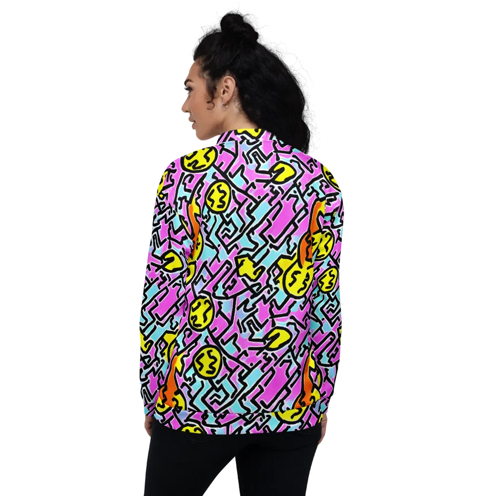 Punk Doodles on Bomber Jacket — Back