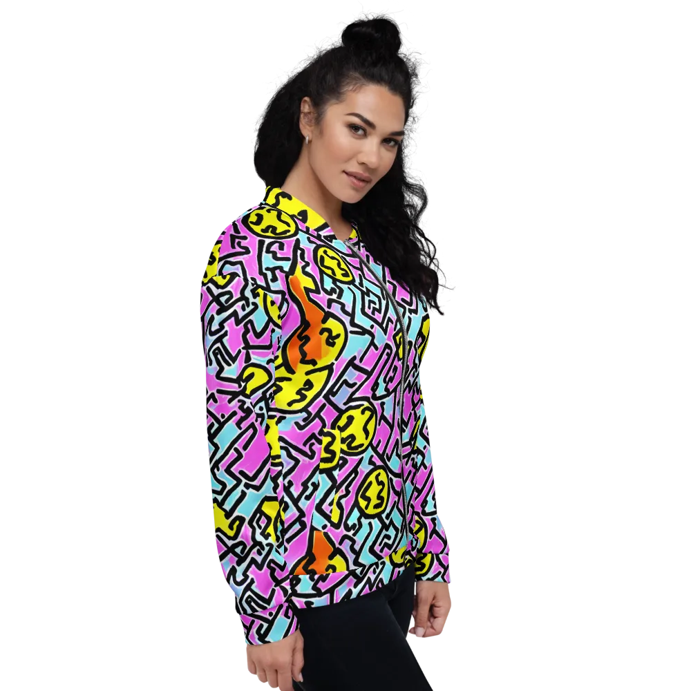 Punk Doodles on Bomber Jacket — Right