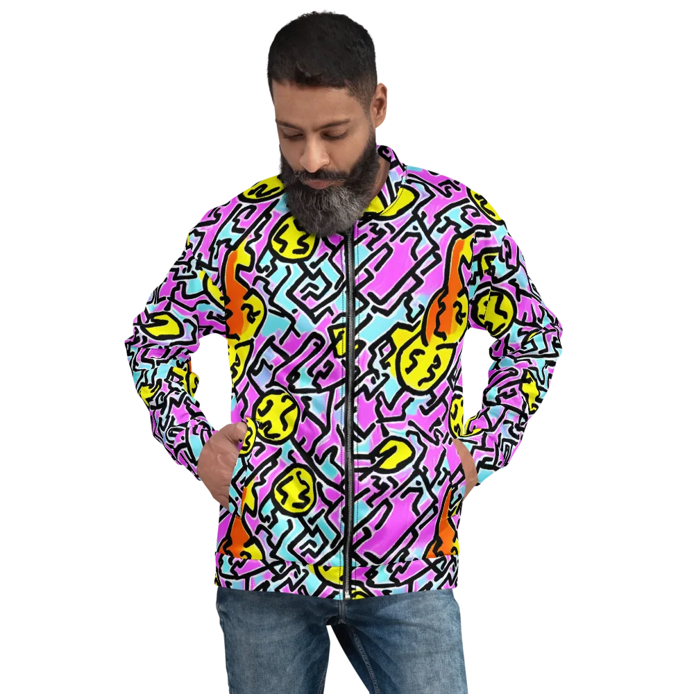 Punk Doodles on Bomber Jacket — Front