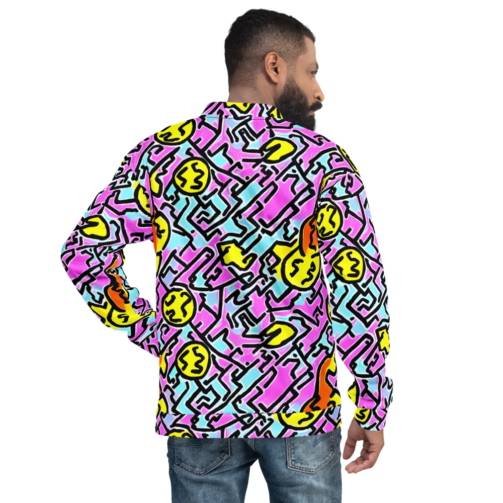 Punk Doodles on Bomber Jacket — Back