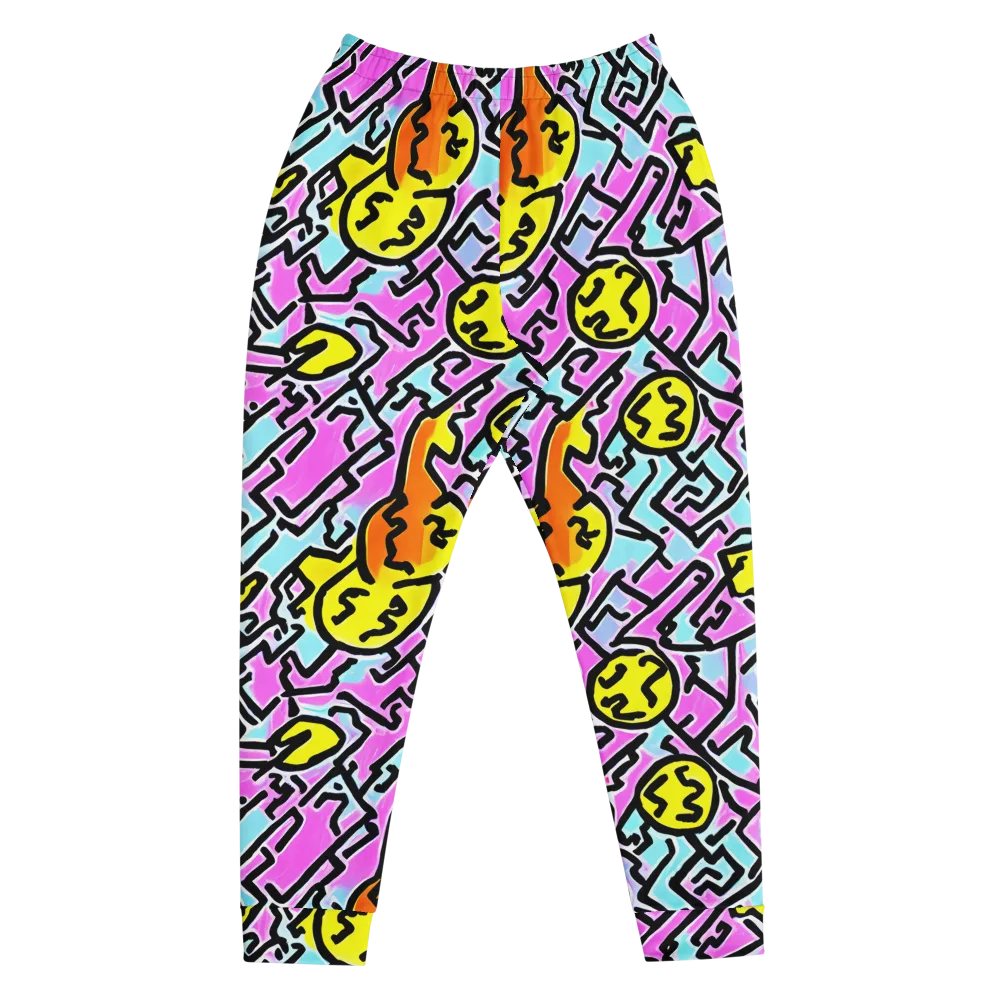 Punk Doodles on Men's Joggers — Front