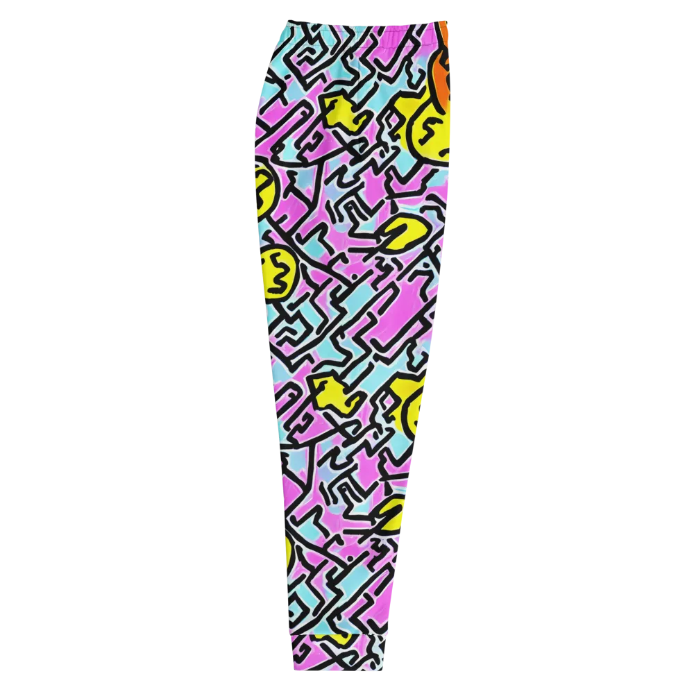 Punk Doodles on Men's Joggers — Right