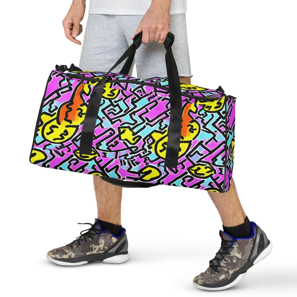 Punk Doodles on Duffle Bag — Front