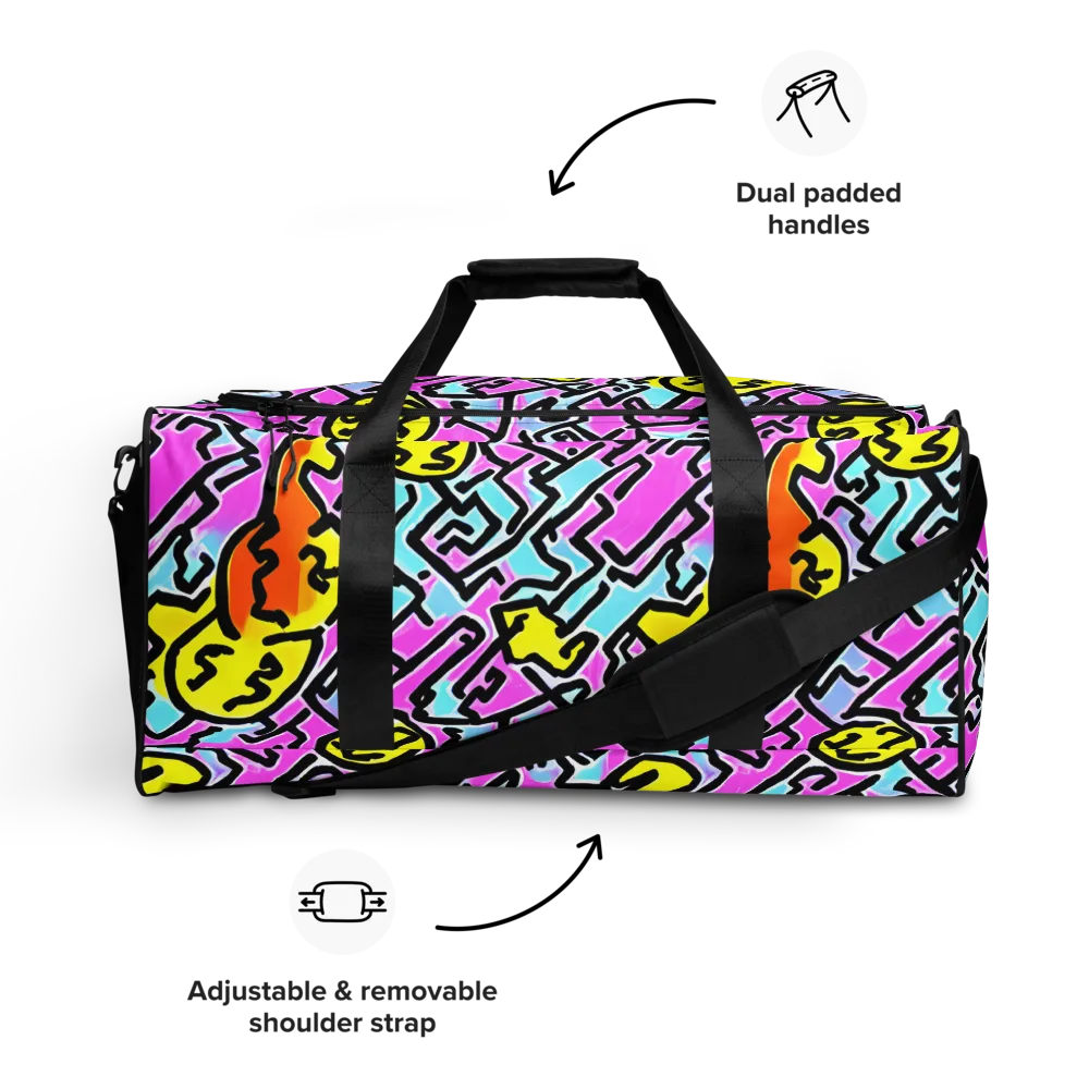 Punk Doodles on Duffle Bag — Front