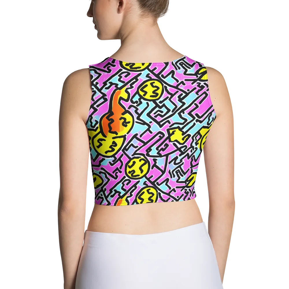 Punk Doodles on Crop Top — Back