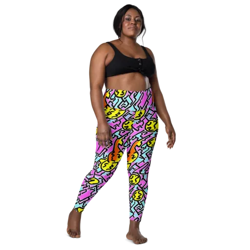 Punk Doodles on a Leggings with Pockets